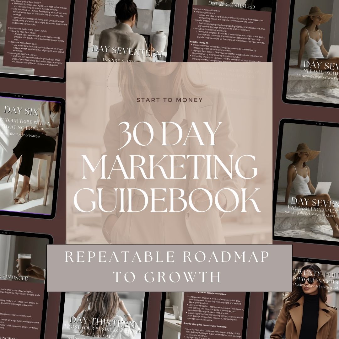 30 DAY MARKETING GUIDEBOOK: Repeatable Roadmap to Growth V1